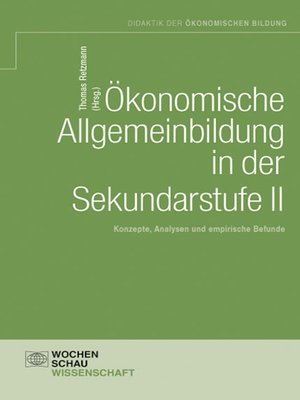 cover image of Ökonomische Allgemeinbildung in der Sekundarstufe II